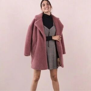 Abercrombie & Fitch Pink Teddy Jacket